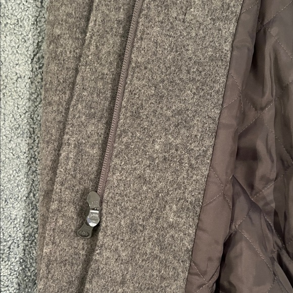 L.L. Bean Women's Charcoal Toggle Pea Coat - Picture 2 of 5